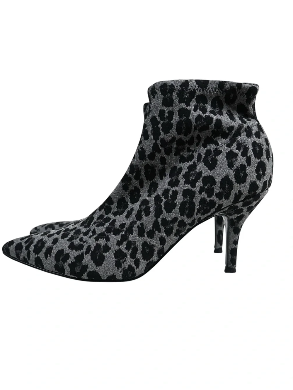 Nine West Women's 9 Pearce 2 Animal Print Stiletto Heel Pointy Toe Bootie